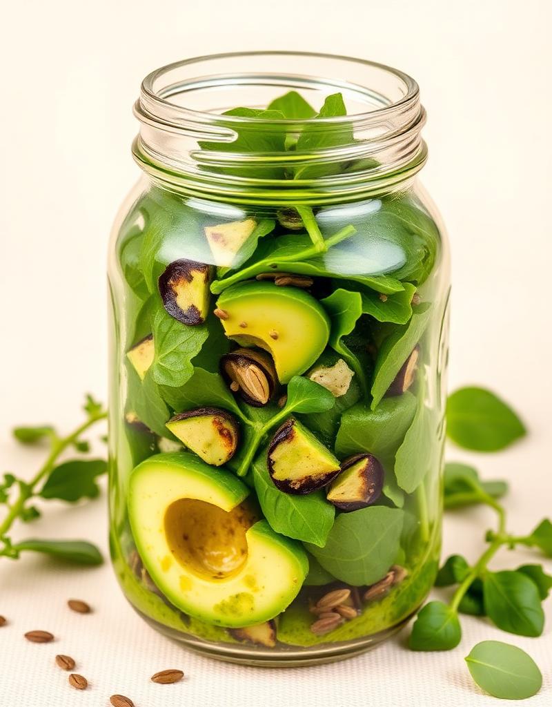 Ensalada verde con aderezo especial